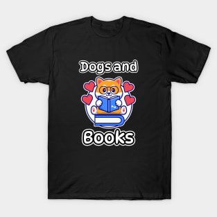 Dogs And Books T-Shirt